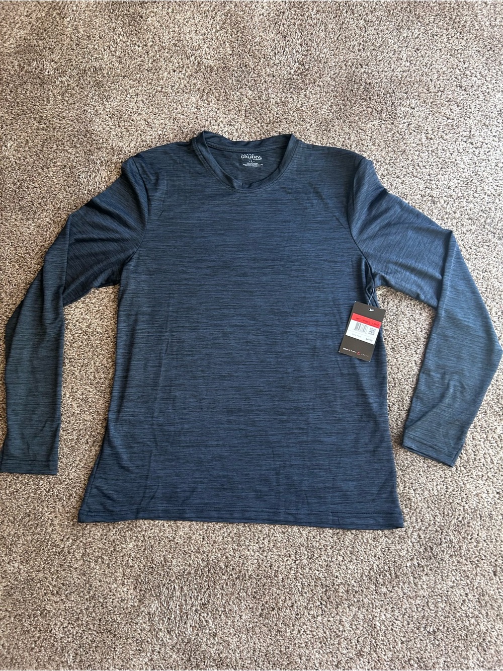Galaxy By Harvic Men's Long-Sleeve Crew Shirt - gray